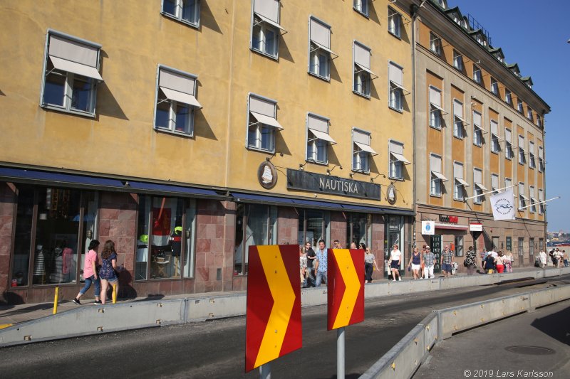 Walks along Stockholm City's harbors: Around Gamla Stan, Old Town, 2019