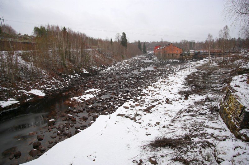 Munkfors Bruk, empty river