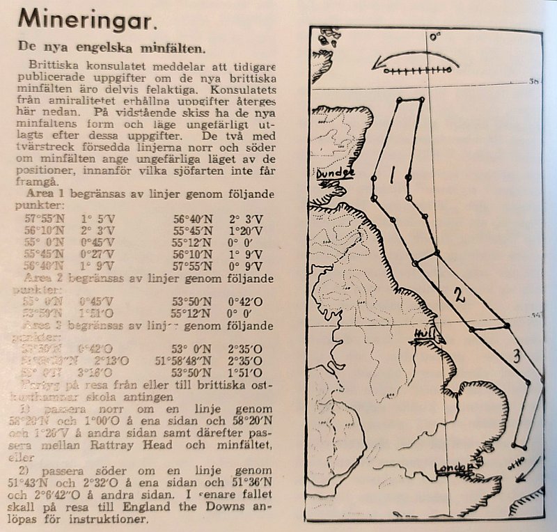 Minor England, Svensk Sjöfartstidning 1940