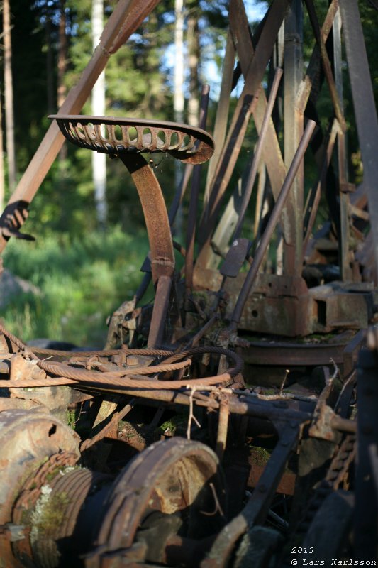 The abandoned truck in the forest, 2013