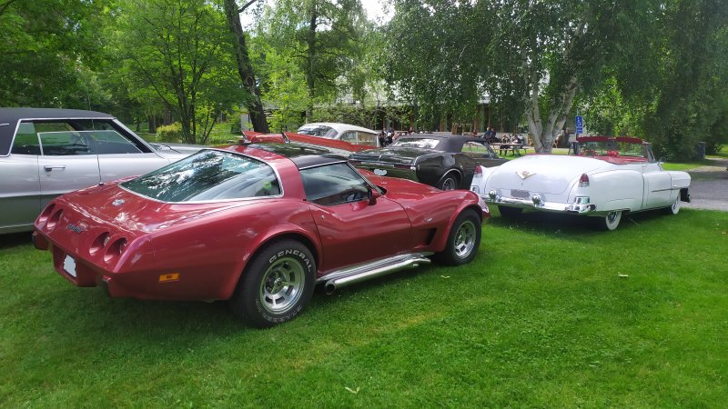 Car meeting at Hagaberg Café Södertälje, Sweden, 2024