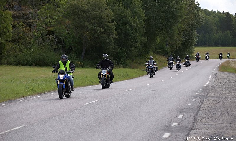 Motorcycle tour around the lake Mälaren in Sweden, Mälaren runt, 2024