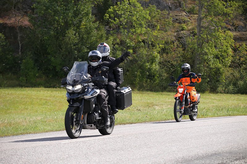 Motorcycle tour around the lake Mälaren in Sweden, Mälaren runt, 2024