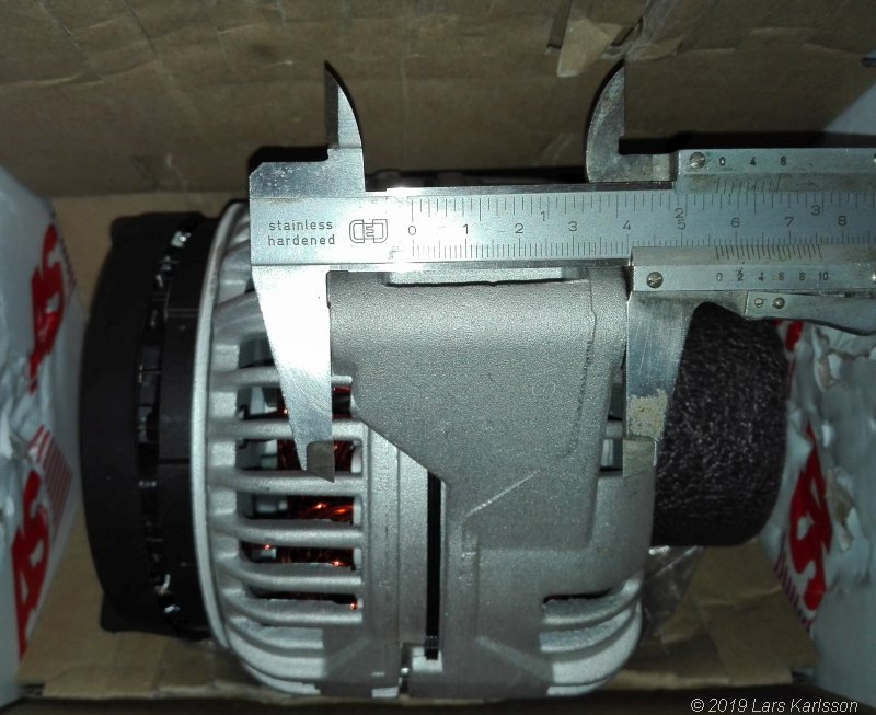 Chrysler Crossfire, alternator replacement