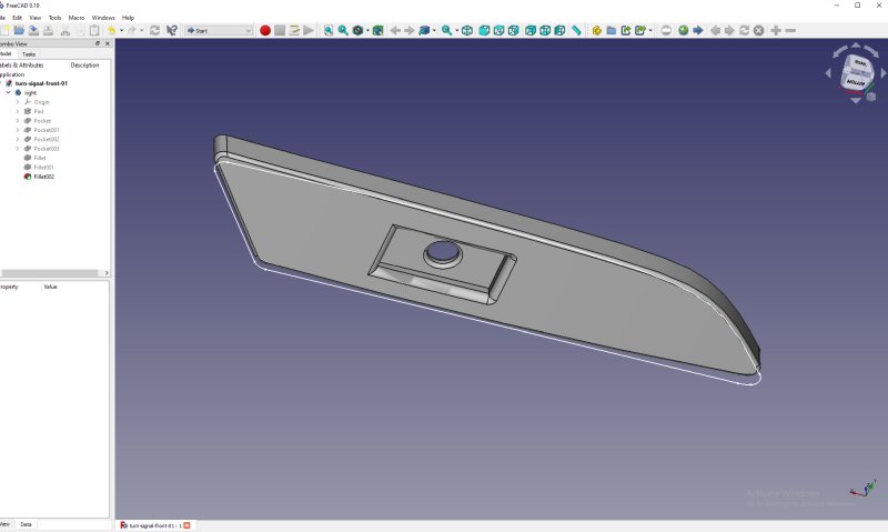 Chrysler Crossfire: Turn signal light adapter, 3D-print