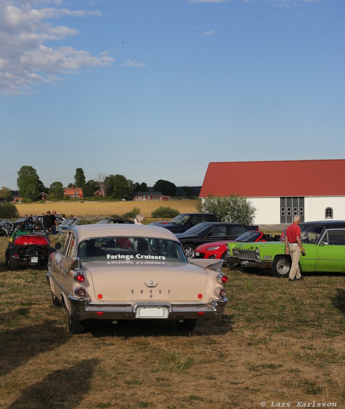 Car meeting at Nifsta Gård July 2018
