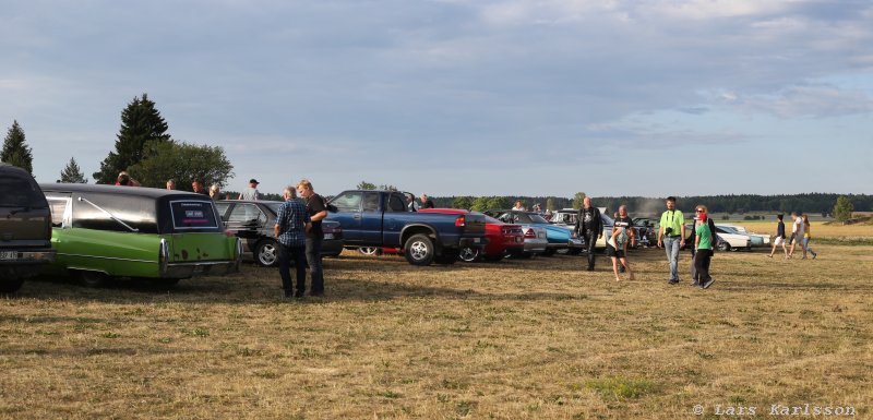 Car meeting at Nifsta Gård July 2018