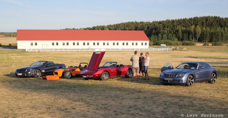 Car meeting at Nifsta Gård July 2018