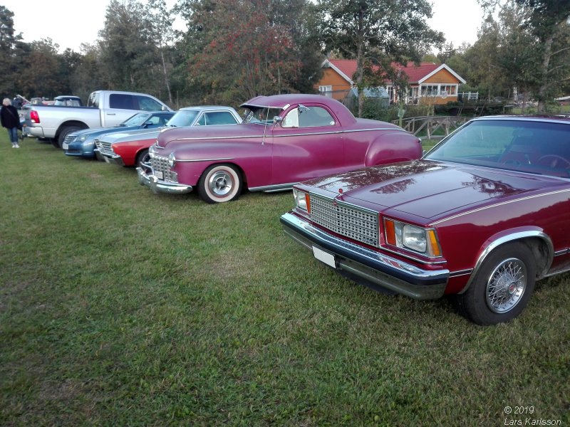 Car meeting at Svindersvik, Stockholm in Sweden