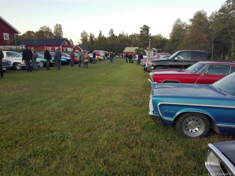 Car meeting at Svindersvik, Stockholm in Sweden