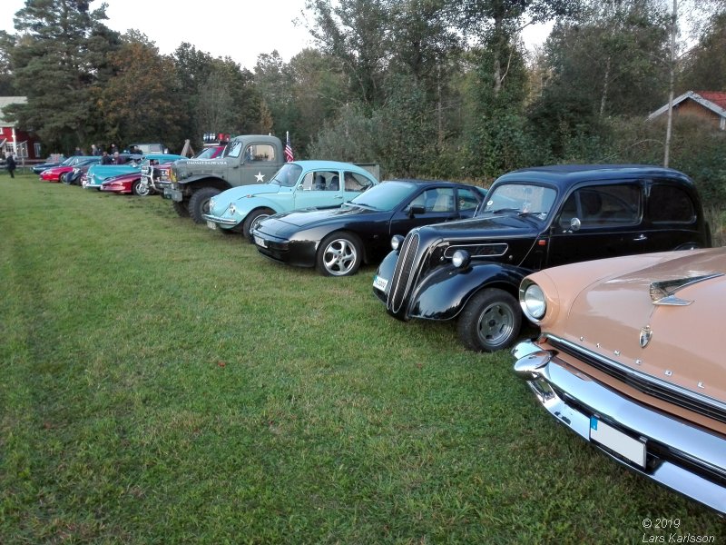 Car meeting at Svindersvik, Stockholm in Sweden