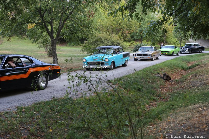 Car meeting at Svindersvik, Stockholm in Sweden