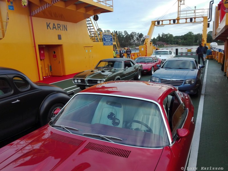 Classic car meeting at Trosa harbour 2018